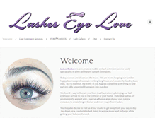 Tablet Screenshot of lasheseyelove.com